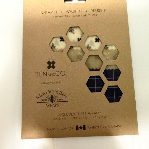 Bee's Wrap Reusable Food Wrap - 3 Packs - Picture 3 of 4